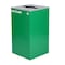 Alpine Industries 87 Gal. 3-Stream Steel Blue Recycling, Green Recycling, and Black Commercial Trash Can Station ALP4450-BLK-KIT39 - alternate 6